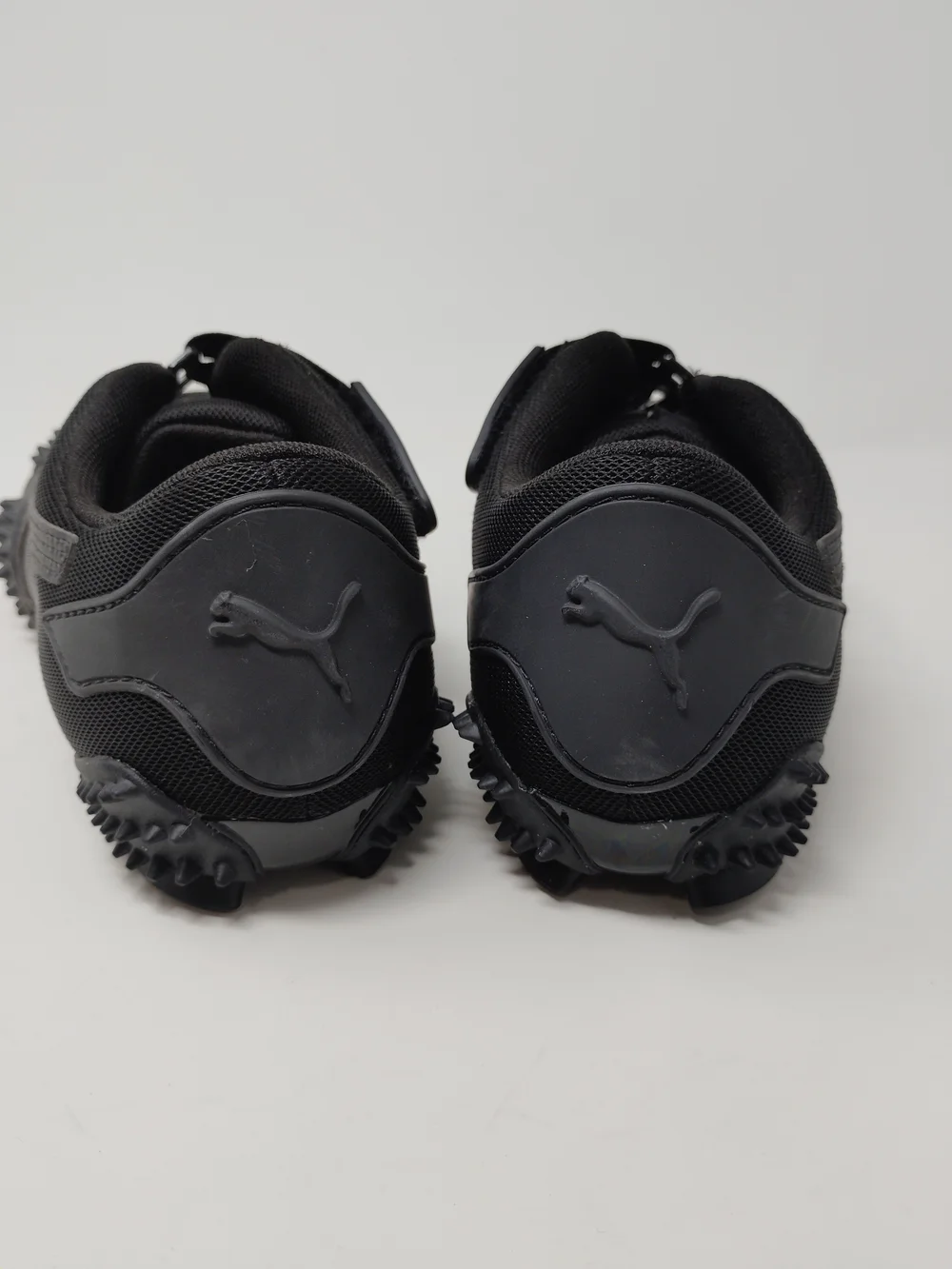 Puma Mostro OG Black Silver Mesh Touch Strap Sneakers Size 8.5 Women